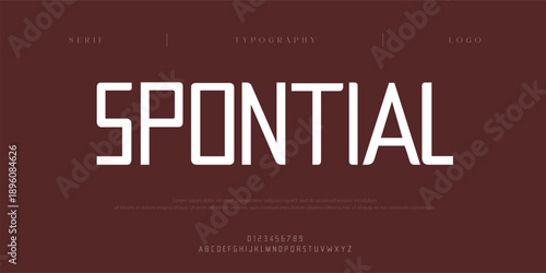 Spontial, Creative digital sport Modern Future Italic Alphabet Font. Typography urban style fonts for technology, digital, movie logo italic style. vector illustration
