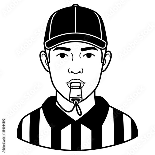 Referee Whistle Illustration