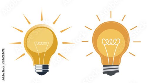 Light bulb icon symbolizing ideas creativity innovation inspiration and bright new solutions for problem solving