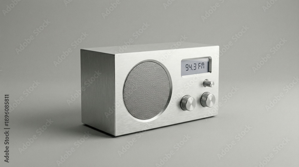 Obraz premium radio object isolated on neutral background