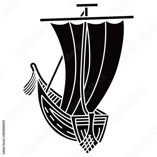 家紋です。帆掛け船といいます。