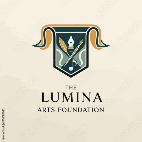 Lumina Arts Foundation Logo Design Elements.