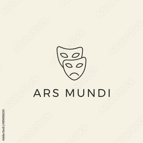 Theater Masks Comedy Tragedy Ars Mundi.