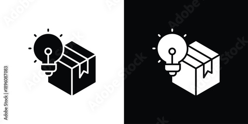 Idea Icon Sheet Black And White
