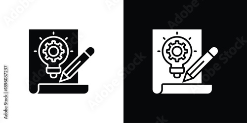Prototype Icon Sheet Black And White