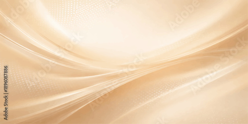 Smooth golden silk fabric flows in soft waves to create an abstract liquid satin background with a shiny texture and elegant curves for a luxurious textile wallpaper design