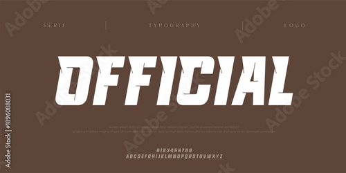 Official, Creative digital abstract sport modern alphabet fonts. Typography bold typeface design for sport, technology, fashion, digital, future creative logo font. vector illustration
