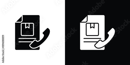 Delivery Icon Sheet Black And White