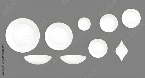 plate, dish, white, empty, tableware, dinnerware, ceramic, porcelain, kitchen, dining, food, meal, serving, round, clean, minimal, simple, modern, flat, icon, illustration, vector, symbol, graphic, de