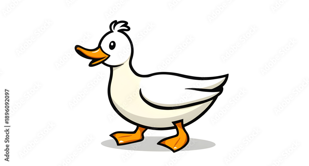 Obraz premium duck, bird, waterfowl, animal, nature, wildlife, aquatic, wetland, pond, lake, river, water, swimming, floating, beak, feathers, wings, quack, farm, poultry, wild, domestic, cute, cartoon, icon, vecto