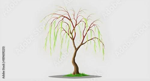 willow, weeping, tree, nature, plant, botanical, flora, foliage, leaves, branches, green, hanging, drooping, flowing, elegant, graceful, serene, calm, peaceful, tranquil, landscape, scenery, outdoor, 