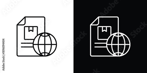 Package Icon Sheet Black And White