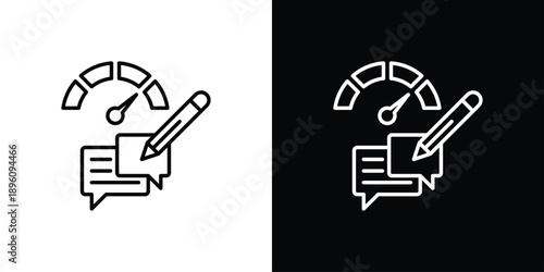 Feedback Icon Sheet Black And White