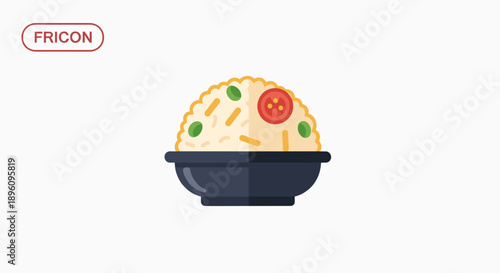 Bowl of Mashed Potatoes with Garnish.