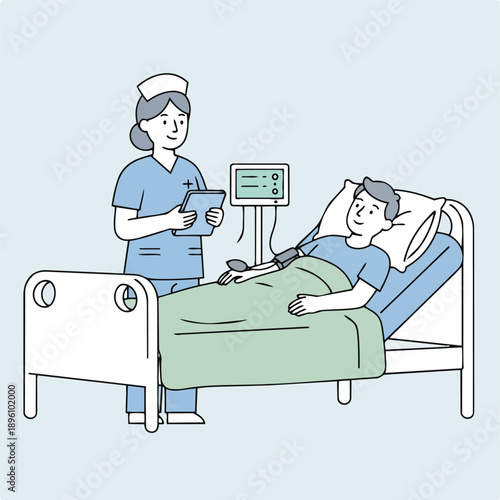 Nurse Taking Care of Patient