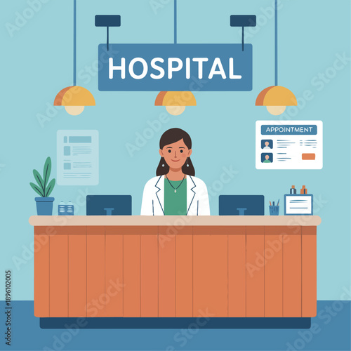 Hospital Reception Desk