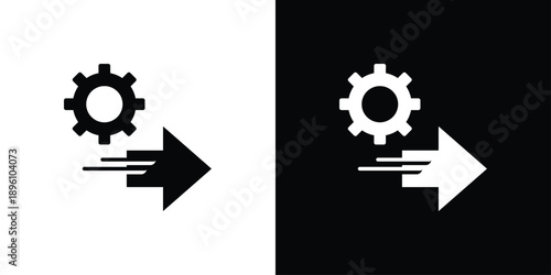 Speed Icon Sheet Black And White