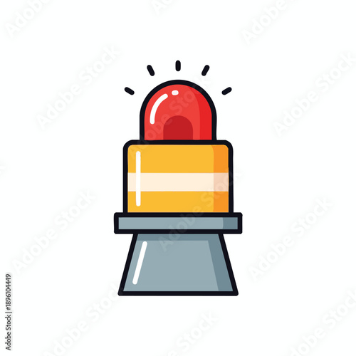 Warning Light Illustration