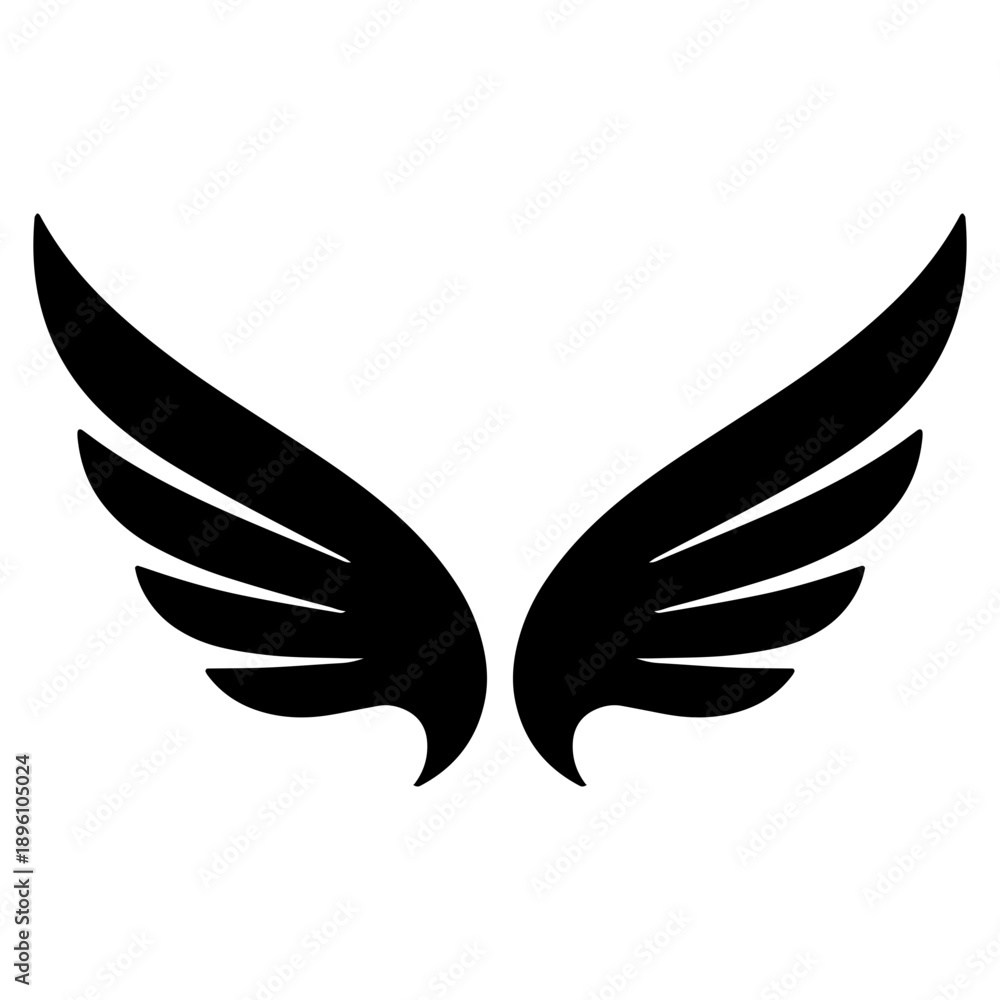 Fototapeta premium Wing icon. Simple wing vector icon