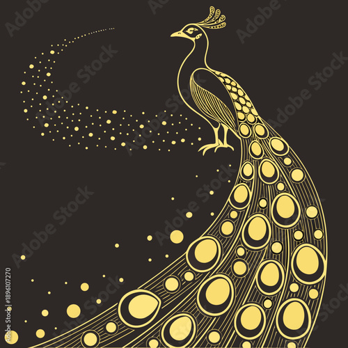vector illustration of an angel with the moon and a bird in a blue winter christmas sky design