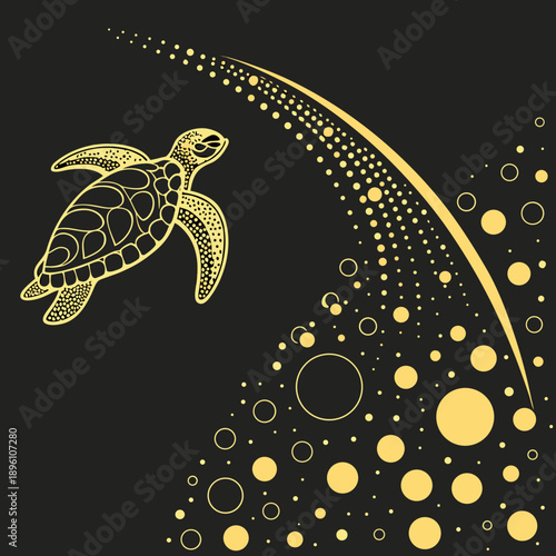 vector illustration of an angel with the moon and a bird in a blue winter christmas sky design