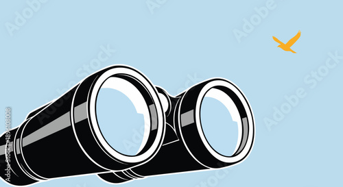 Adventurer crosses a suspension bridge high above a winding river in a tropical rainforest. Lush jungle and distant mountains create a scene of exploration and wild nature