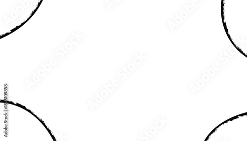 A simple illustration of four quarter circles on a white background