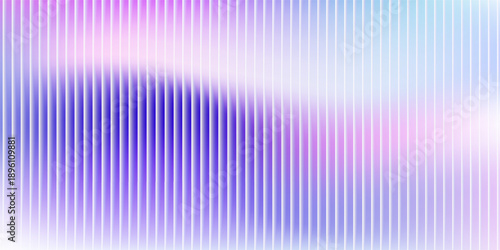 White, black and red ribbed abstract background with glass effect, corrugated iridescent color gradient. Vector illustration