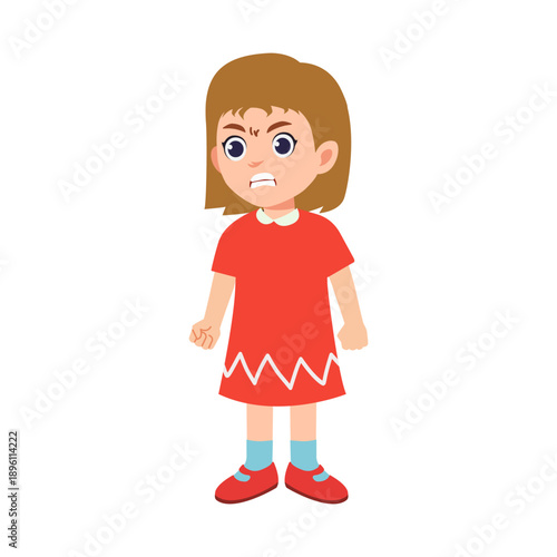 Girl expressing anger and frustasion
