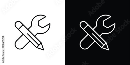 Tool Icon Sheet Black And White
