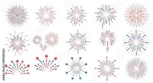 Vibrant fireworks display for festive celebrations and holiday events.