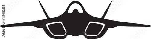 Sukhoi Su-57 Fifth Generation Stealth Fighter Jet Vector Illustration	