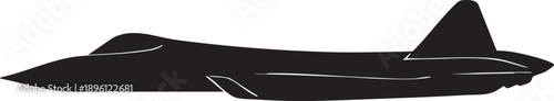Sukhoi Su-57 Fifth Generation Stealth Fighter Jet Vector Illustration	