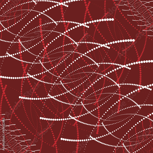 Colorful Dotted Background, Polka Backgroud with Red Color, Round Background, Dot Background with Red Color, Rounded Dark Background, Dotted Curvy Background