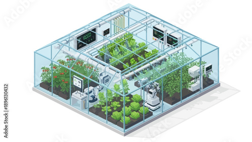 Automated Smart Farming Greenhouse with Robotic Technology