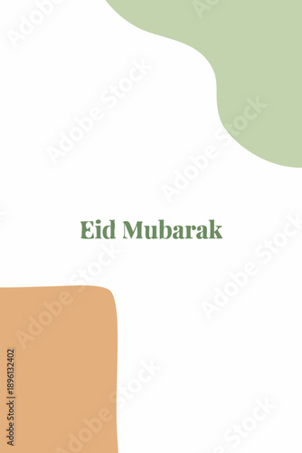 Abstract Eid al Fitr Celebration with Modern Islamic Design