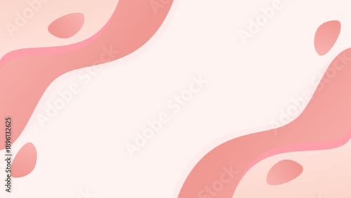 Abstract fluid background with soft ripple style in warm coral and cream colors for lifestyle poster and banner design.