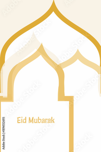 Abstract Eid al Fitr Celebration with Modern Islamic Design