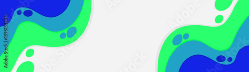 Fluid abstract background with melting wave shapes in turquoise and lime, delivering a fresh tropical sensation ideal for summer campaigns, beach posters, and travel visuals.