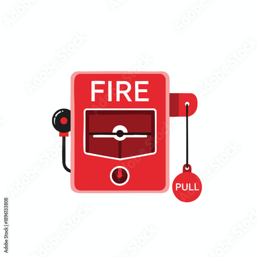 Red Fire Alarm Pull Station