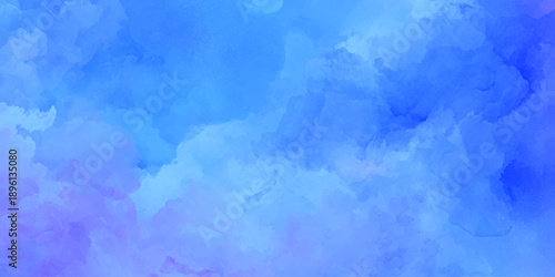 Dreamy blue watercolor background with soft pastel gradient with delicate speckles resembling stars or sea foam, perfect for wedding invitations.