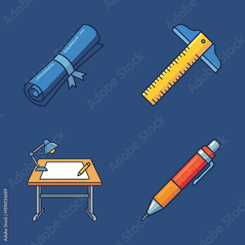 Architectural and Engineering Tools Set.