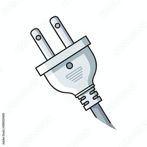 Simple Electric Plug Illustration