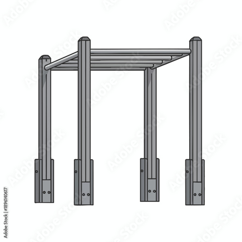 Metal Table Frame Assembly