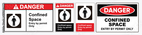 Danger Confined Space Entry By Permit Only