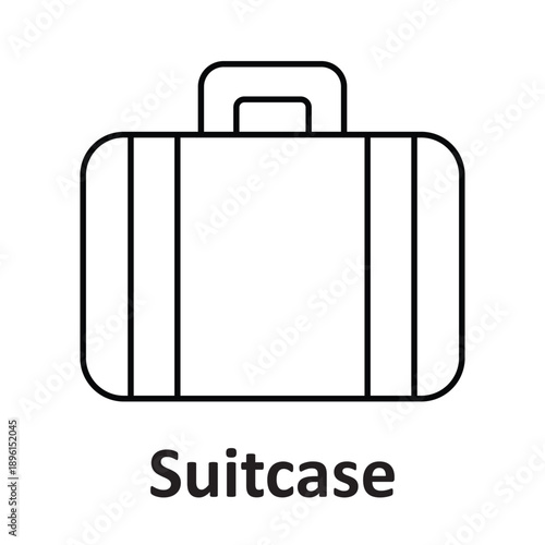 Suitcase Vector icon which can easily modify or edit