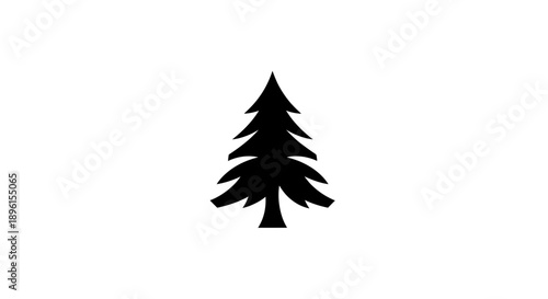 Stylized pine tree silhouette