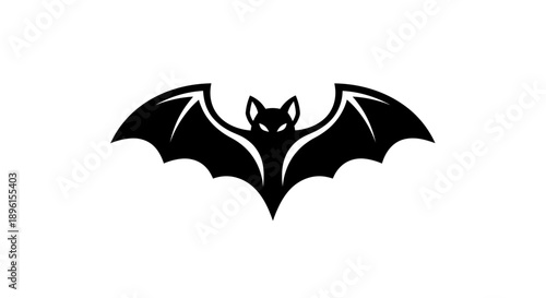 Black Bat Silhouette Illustration