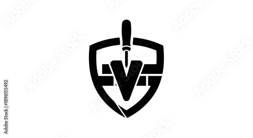 Trowel and Shield Emblem