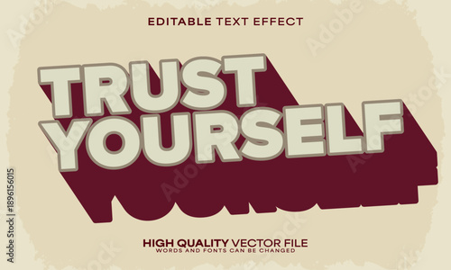 Retro classic text effect, editable text effect and vintage 3d font style bold shadow oldschool poster design